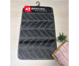Килимок TM Bravira серія Classik (50х80см) Anthracite, поліпропілен (CLT202112-193)