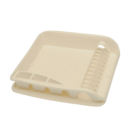 Сушарка для посуду Keeeper 39.5x39.5x8см кремова (КЕЕ-0586.3) - 1