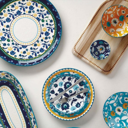 DR0371 Блюдо сервірувальне RHAPSODY BLUE, порцеляна, 43 х 22 см - 2