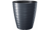 Горшок для цветов Prosperplast MAZE круглый с вкладышем 29.6х32.9см антрацит (88710-433) - 2
