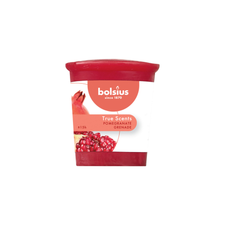 Свічка Bolsius 5.3х4.5см ароматична Гранат (BOL-440115) - 1 Свічка Bolsius 5.3х4.5см ароматична Гранат (BOL-440115) - 1