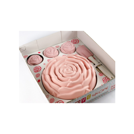 Набір форм силіконових MysSilicone для випікання 8 предметів рожевий (MYS-40048) - 1