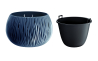 Горщик для квітів Prosperplast Sandy Bowl WS 37х37х23 круглий із вкладишем підвісний антрацит (23179-433) - 1 Горщик для квітів Prosperplast Sandy Bowl WS 37х37х23 круглий із вкладишем підвісний антрацит (23179-433) - 1