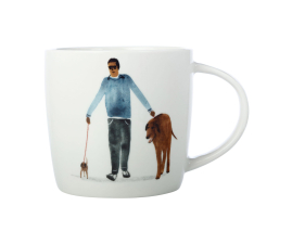 DX1069 Кружка BEST FURRY FRIENDS Big Dog Little Dog, фарфор, 400 мл