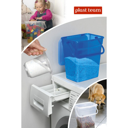 Відро пластикове Plast Team для зберігання порошку 10л прозоре (TEA-5060.1) - 3