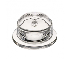 640201 Маслянка кругла з кришкою ABEILLE, вис. 6,5 см, діам. 9,5 см, 70 мл