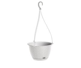 Горщик для квітів Prosperplast RATOLLA підвісний 24х24х16см білий (70979-449)
