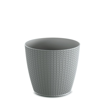 Горщик для квітів Prosperplast WHEATY 19х17см сірий (26286-405) - 1 Горщик для квітів Prosperplast WHEATY 19х17см сірий (26286-405) - 1