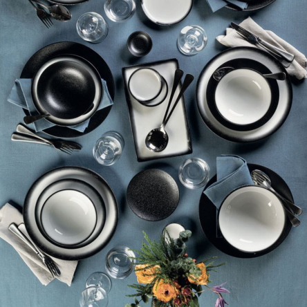 AX0068 Тарілка обідня CAVIAR BLACK, порцелянова, діам. 27 см - 5