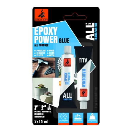 Клей EPOXY POWER, 2х15мл (DRG-56146) - 1