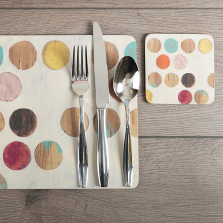 Набір коркових підставок під тарілки Creative Tops Retro Spot, 40 x 29 см, 4 шт. - 4