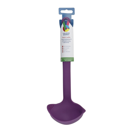 Половник Kitchen Craft COLOUR WORKS, фиолетовый, силикон, 27 см - 2