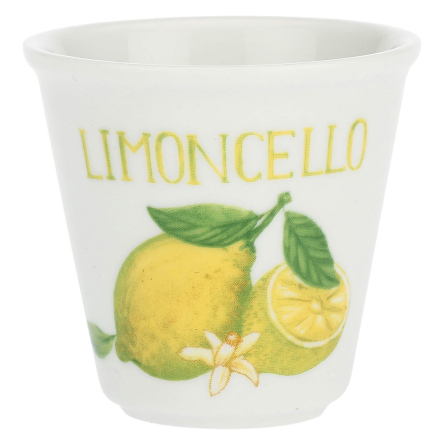 P012715LIM Чарка для лікеру La Porcellana Bianca LIQUORELLI LIMONCELLO, порцеляна, 75 мл - 2