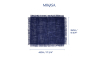 MKPMJUTBLRECPK2 Набір плейсматів Mikasa Blue, 45 х 35 см, джут, 2 шт - 6