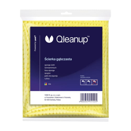Серветка YORK QLEANUP 17.5x15.5см губчаста, 3 шт (YR-51425) - 1