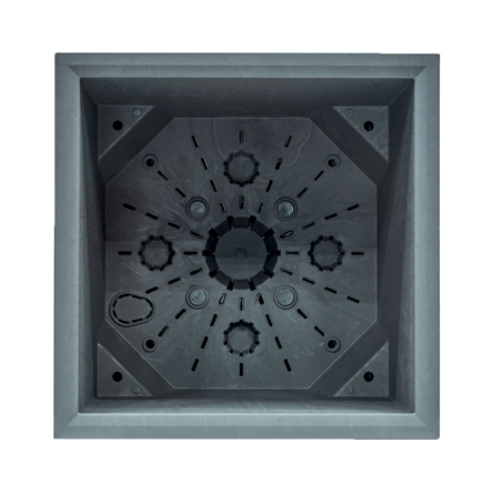 Горшок для цветов Prosperplast Sierra Square Beton Effect 28.8х28.8х29см квадратный, маренго (82849-425) - 5 Горшок для цветов Prosperplast Sierra Square Beton Effect 28.8х28.8х29см квадратный, маренго (82849-425) - 5