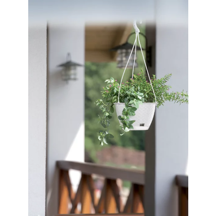 Горшок для цветов Prosperplast RATOLLA подвесной 24х24х16см белый (70979-449) - 3