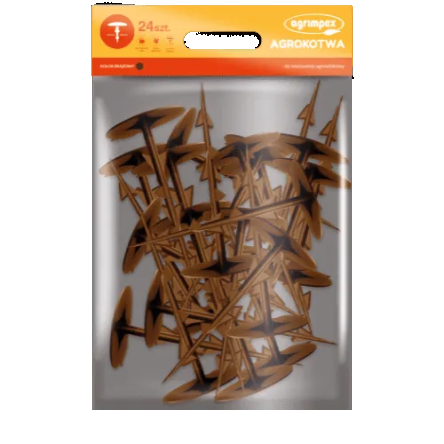 Колочки для фиксации агроволокна, 50 шт. коричневый (Agro-E0044) - 1 Колочки для фиксации агроволокна, 50 шт. коричневый (Agro-E0044) - 1