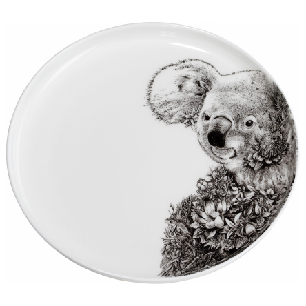 DX0532 Тарелка обеденная Koala MARINI FERLAZZO фарфоровая, диам. 20 см - 1 DX0532 Тарелка обеденная Koala MARINI FERLAZZO фарфоровая, диам. 20 см - 1