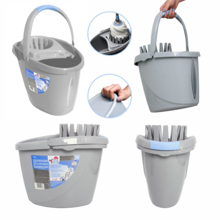 Відро пластикове YORK BACTERIA STOP 12л овальне +віджим (YR-70000) - 2