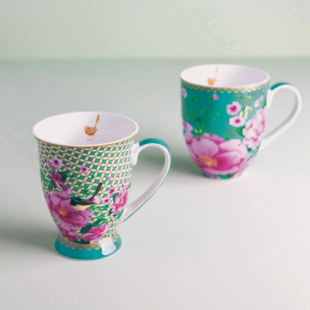 HV0170 Кухоль для чаю TEAS & C`S Silk Road Aqua, порцеляновий, 440 мл - 2 HV0170 Кухоль для чаю TEAS & C`S Silk Road Aqua, порцеляновий, 440 мл - 2