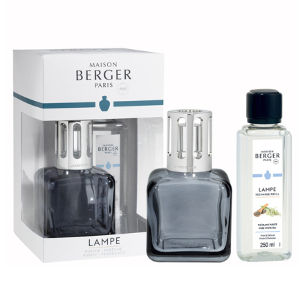 4711Аромалампа Maison Berger Paris ICE CUBE GREY, 270 мл + Наполнитель с ароматом PURE WHITE TEA, 250 мл - 1 4711Аромалампа Maison Berger Paris ICE CUBE GREY, 270 мл + Наполнитель с ароматом PURE WHITE TEA, 250 мл - 1