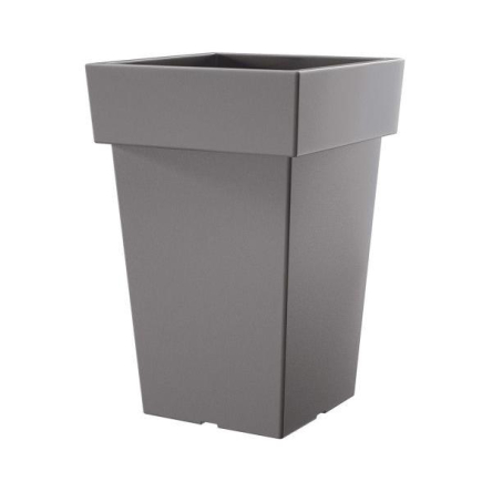 Горшок для цветов Prosperplast LOFLY квадратный высокий23х35см серый (70721-405) - 1