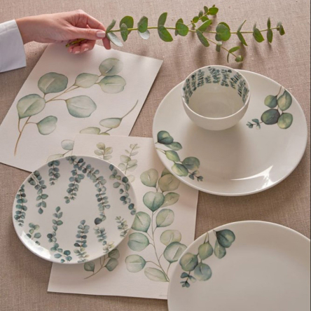 U10180629E84 Миска для мюсли La Porcellana Bianca SEMPREVERDE, фарфор, диам. 12 см - 3