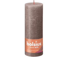 Свічка Рустик Bolsius SHINE стовпчик 19х6.8см темно-сіра (BOL-850324)