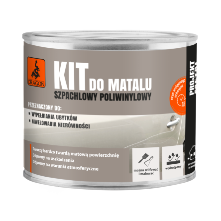 Шпаклівка для металу 620г (DRG-32362) - 1 Шпаклівка для металу 620г (DRG-32362) - 1