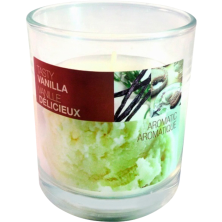 Свічка у склі 80/72мм, аромат Ваніль (BOL-370375) - 1 Свічка у склі 80/72мм, аромат Ваніль (BOL-370375) - 1