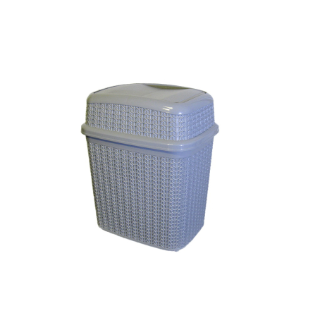 Мусорка UCS KNIT DESIGN 10л серый металлик (UCS-102302.2) - 1