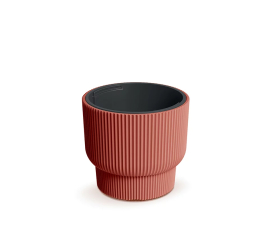 Горшок для цветов Prosperplast Milly 29.8х29.8х28.5см круглый на подставке медный (67778-7598)