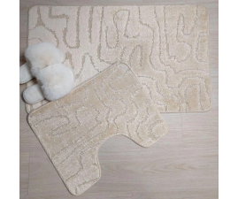 Набір килимків TM Bravira серія Classik (55х90, 45х55см) бежевий Beige, поліпропілен (CLT202586-153)