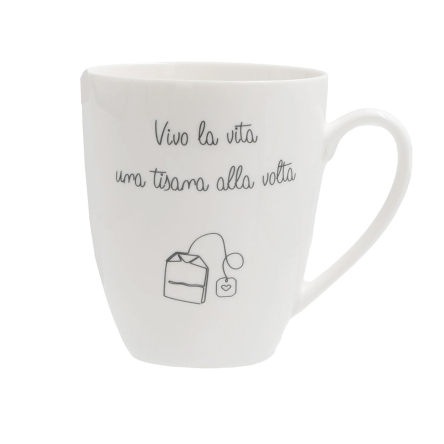 U10259123A83 Кухоль для чаю La Porcellana Bianca GLI ONESTI Buonanotte, порцеляна, 450 мл - 1