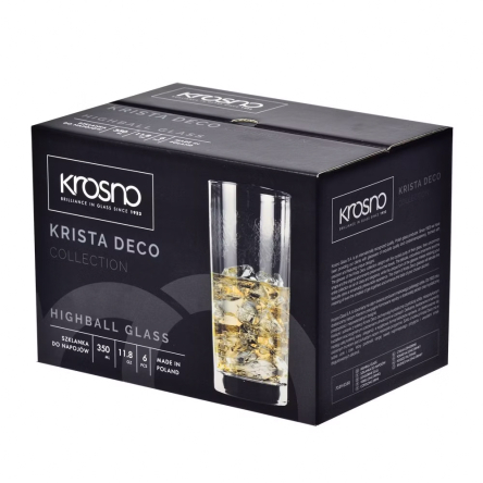 Набор стаканов высоких KRISTA DECO 350мл х 6шт (KROS-786087) - 2 Набор стаканов высоких KRISTA DECO 350мл х 6шт (KROS-786087) - 2