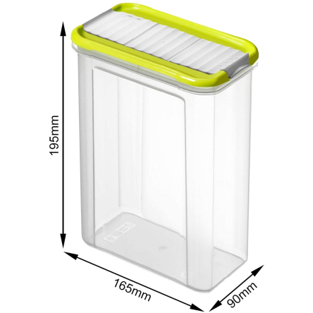 Ємність для зберігання з двома отворами Rotho DOMINO 1.5л (RTH-17427) - 2