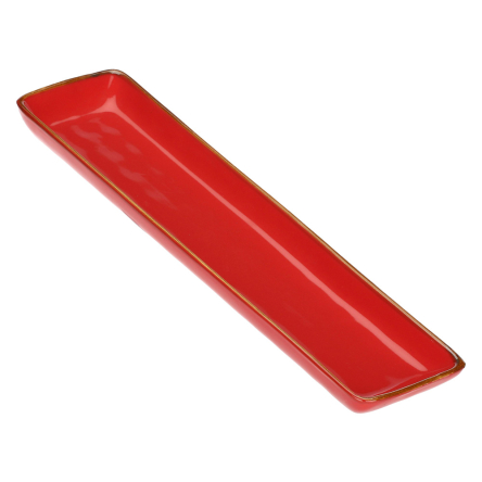 Блюдо сервірувальне прямокутне Rose&amp;Tulipani Milano CONCERTO CORALLO, керамограніт, корал, 32 х 8 см - 1