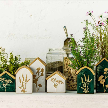 Кашпо Rituali Domestici DICASA, кераміка, зелене, 10,5 х 9 х 16 см - 4