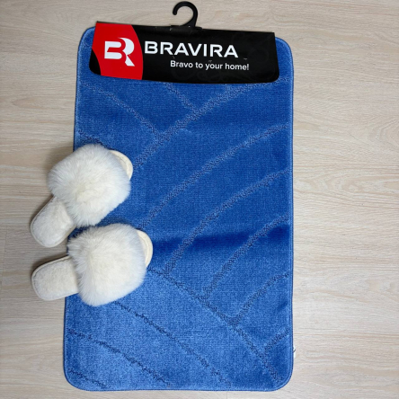 Коврик TM Bravira серия Classik (50х80см) синий Blue, полипропилен (CLT201825-162) - 1 Коврик TM Bravira серия Classik (50х80см) синий Blue, полипропилен (CLT201825-162) - 1