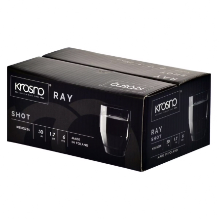 Набор рюмок для водки RAY 50мл х 6шт (KROS-901541) - 2