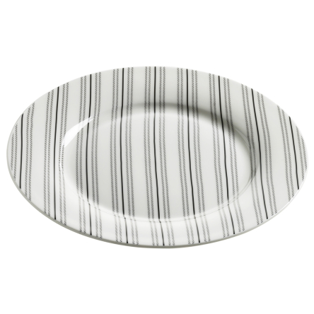 S82002 Тарілка Stripes ART DECO порцелянова, діам. 20 см - 1 S82002 Тарілка Stripes ART DECO порцелянова, діам. 20 см - 1