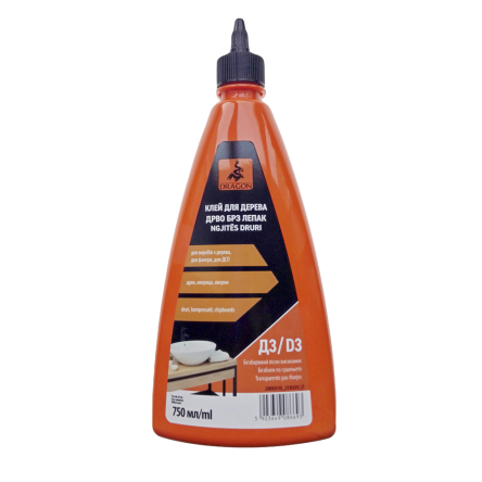Клей для дерева D3 750мл (DRG-61195) - 1 Клей для дерева D3 750мл (DRG-61195) - 1