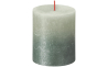 Свічка Рустик Bolsius SHINE стовпчик 8х6.8см туманно-зелена + блакитна (BOL-637169) - 1 Свічка Рустик Bolsius SHINE стовпчик 8х6.8см туманно-зелена + блакитна (BOL-637169) - 1