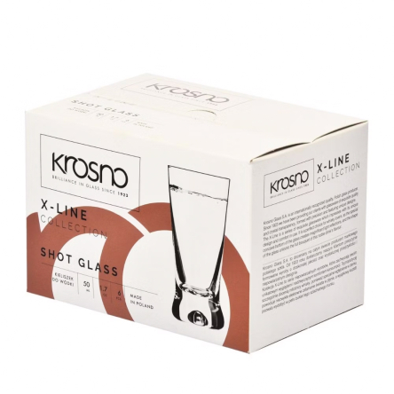 Набор рюмок для водки X-LINE 50мл х 6шт (KROS-786247) - 3