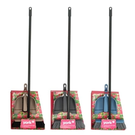 Комплект для уборки YORK Комби (Совок, щетка для пола, кий) (YR-587) - 1 Комплект для уборки YORK Комби (Совок, щетка для пола, кий) (YR-587) - 1