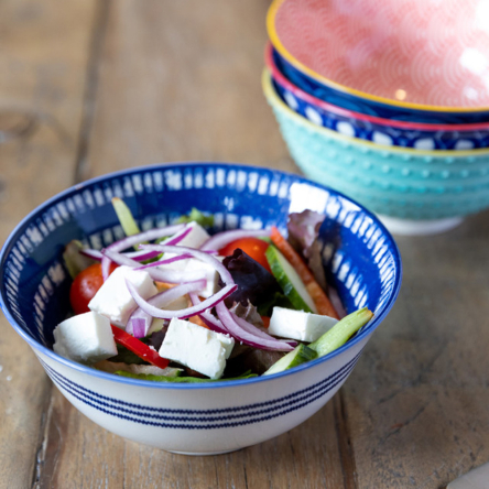 Набір мисок Kiychen Craft Red and Blue Hues, кераміка, діам. 15,5 см, 4 шт. - 4