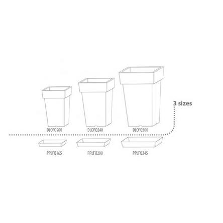 Підставка Prosperplast LOFLY квадратна 20х20х3.2см антрацит (70783-433) - 2 Підставка Prosperplast LOFLY квадратна 20х20х3.2см антрацит (70783-433) - 2