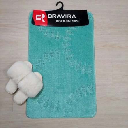 Килимок TM Bravira серія Classik (50х80см) бірюзовий Turquoise, поліпропілен(CLT202006-164) - 1