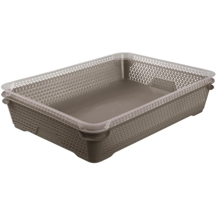Кошик для зберігання Keeeper Мірко А-4 сіро-коричневий (КЕЕ-371.3) - 6